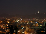ヤンウル山方面の夜景